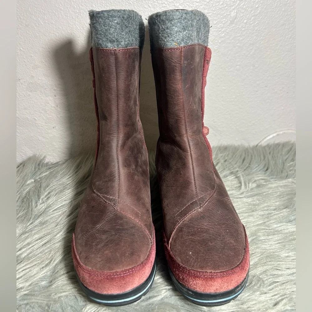 Teva Haley WP Boot Women's Burgundy Gray Boots Size 8